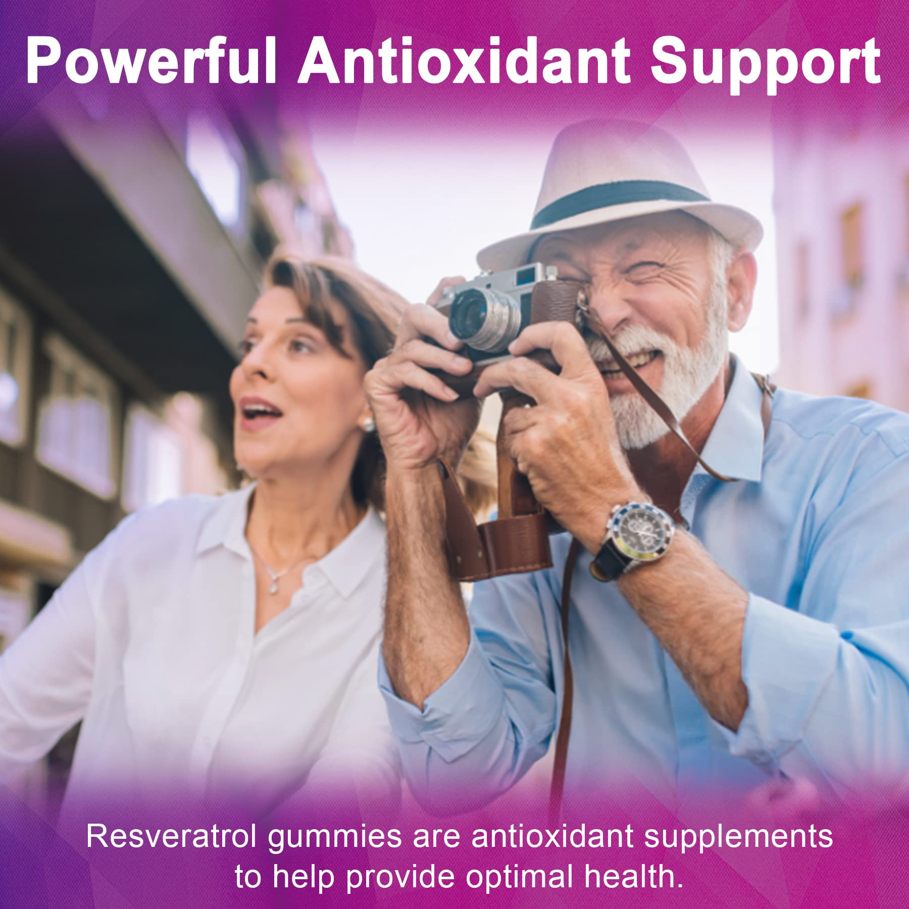 Nextdia Resveratrol ingredients graphic illustrating an 8‑in‑1 formula