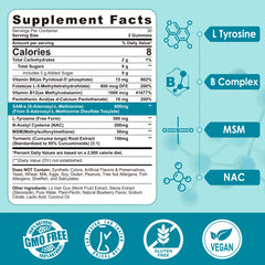 Close-up label emphasizes 800 mg SAM-e formulation for cognitive balance.