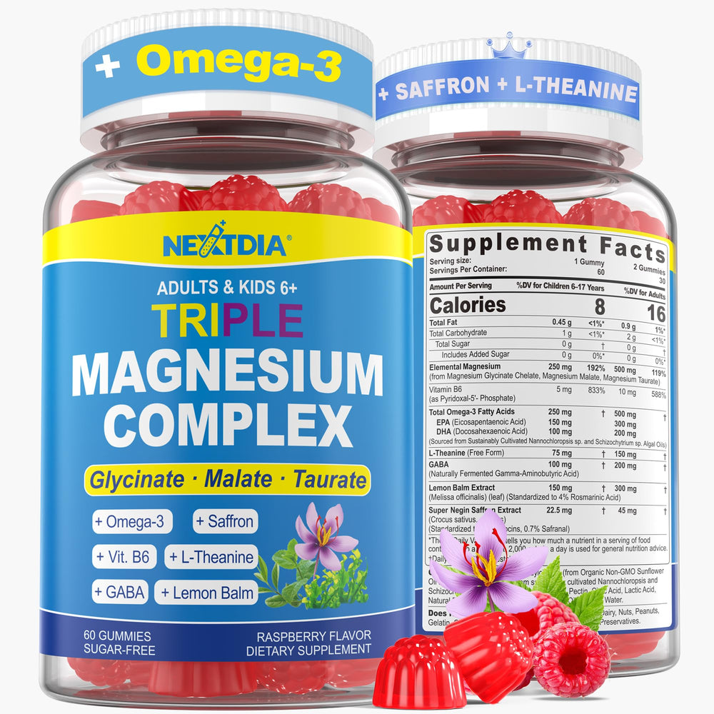 Sugar-free vegetarian Nextdia gummies presented as a tasty option