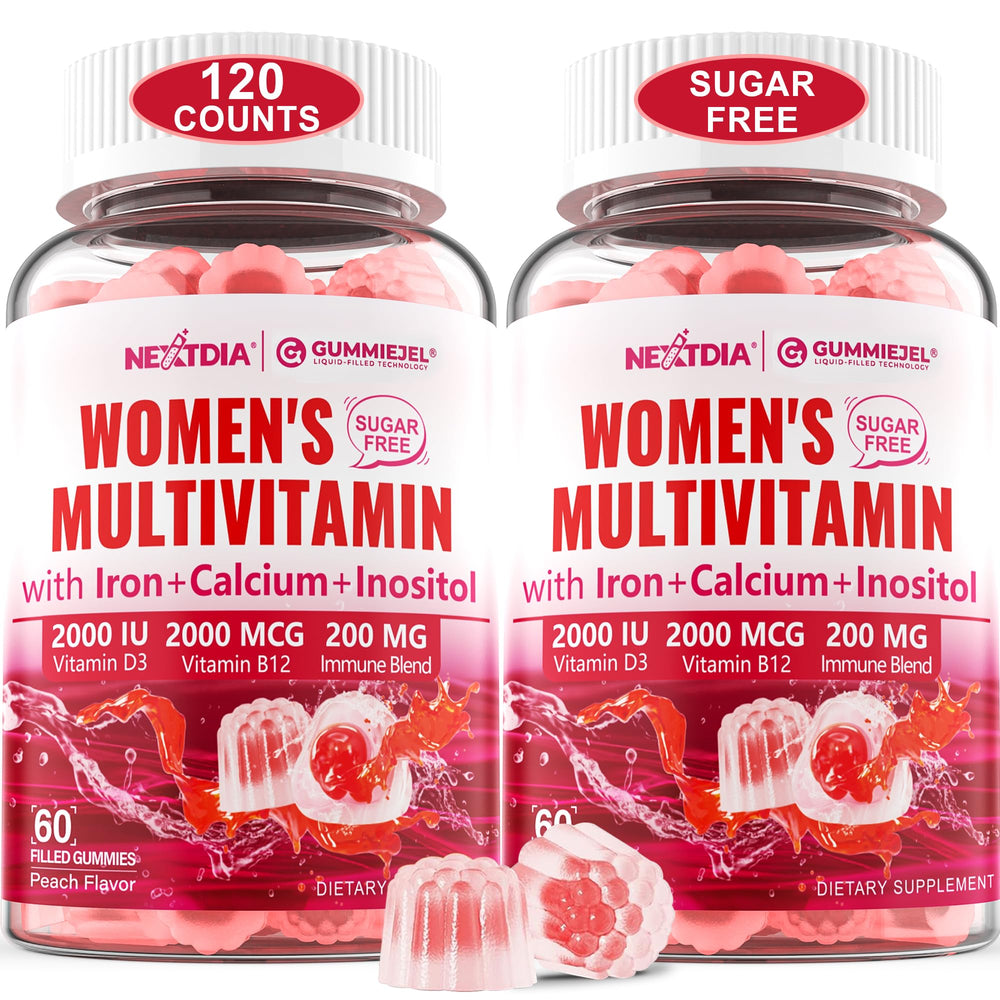 Nextdia sugarfree methylated multivitamin gummies bottle for daily energy