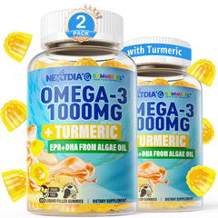 Nextdia Vegan Omega-3 Gummies bottle for convenient daily mobility support.