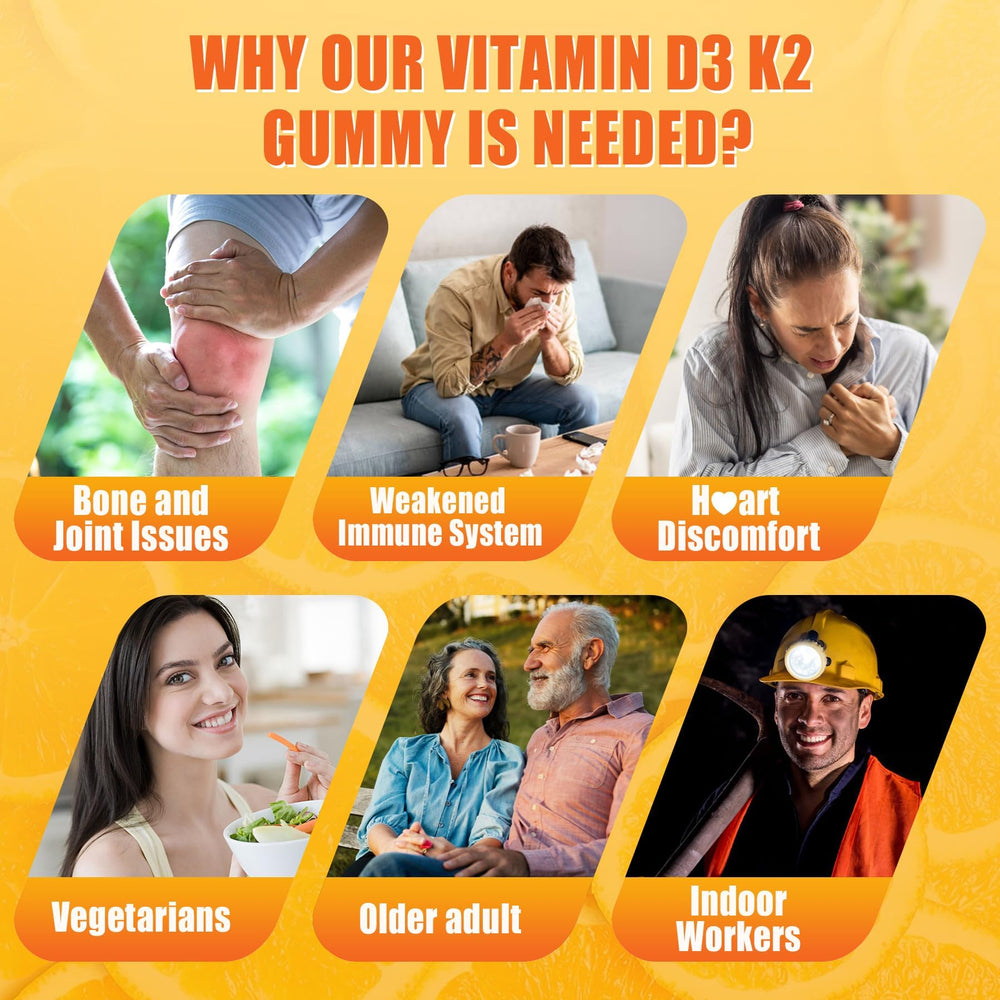 Nextdia Vitamin D3 K2 Gummies nutrition panel shows 5000 IU D3 and 100 mcg K2