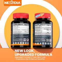 Close-up of Nextdia D3 K2 softgels highlights potency and form.