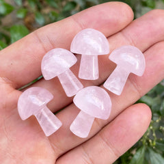 Neyisaa rose quartz mushroom decor enhances calm spaces at home.