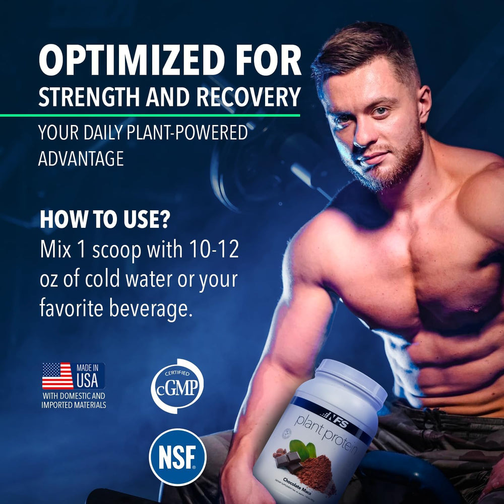 NF Sports organic ingredients highlight clean plant-based protein ideal for healthy meals.
