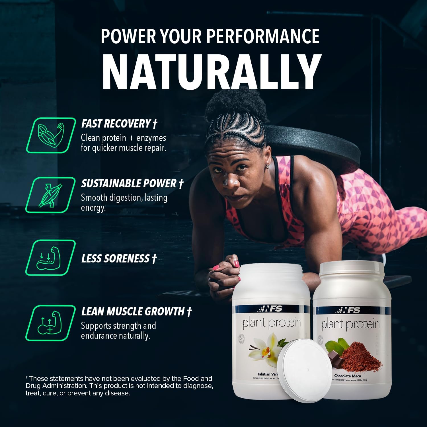 NF Sports plant-based protein shaker with creamy smoothie.