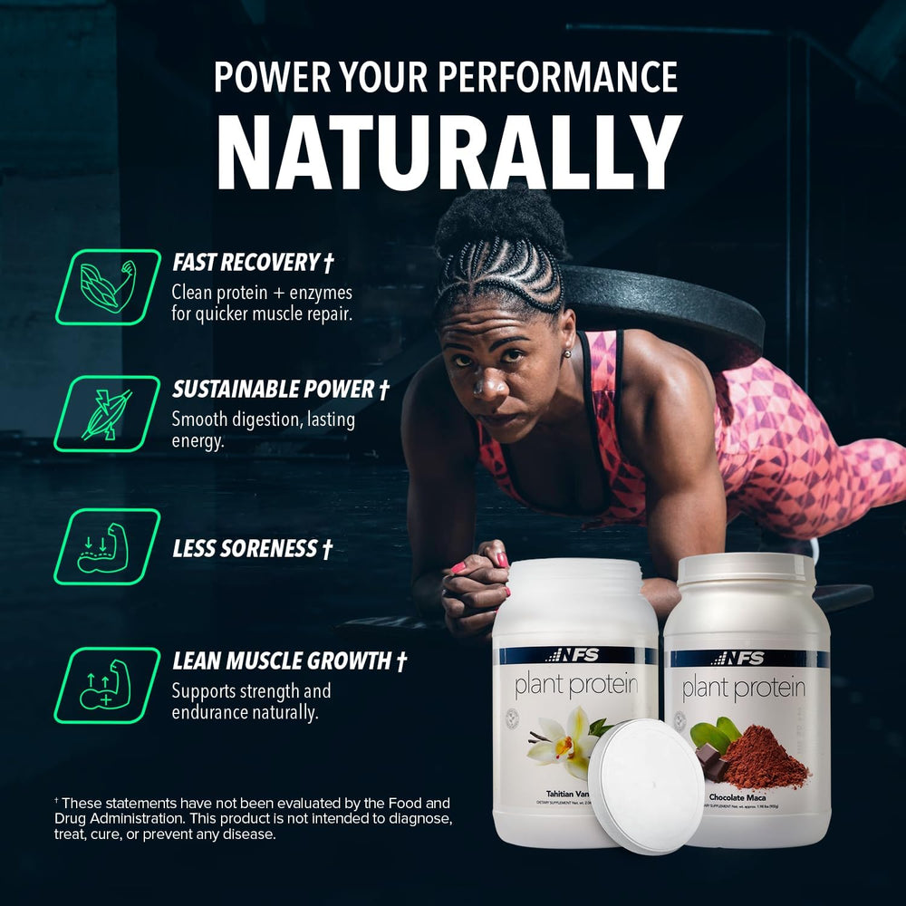 NF Sports plant-based protein shaker with creamy smoothie.