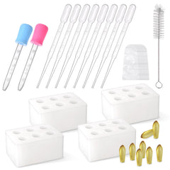 NFFTYUUT 4-tray silicone mold set for bulk DIY suppositories