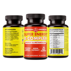 NGL Super Energy softgel capsules close-up showing smooth, bioavailable capsules.