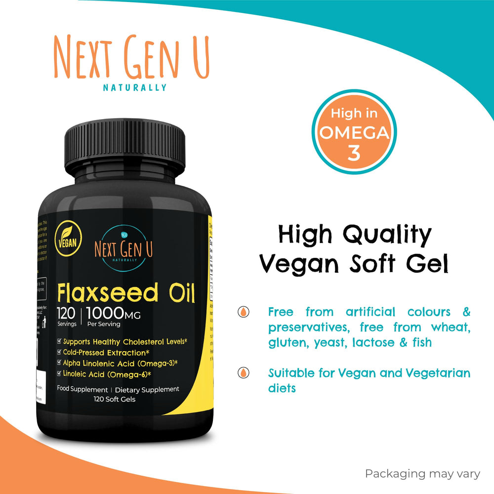 NGU Next Gen U omega-3-6-9 softgels for skin and joints