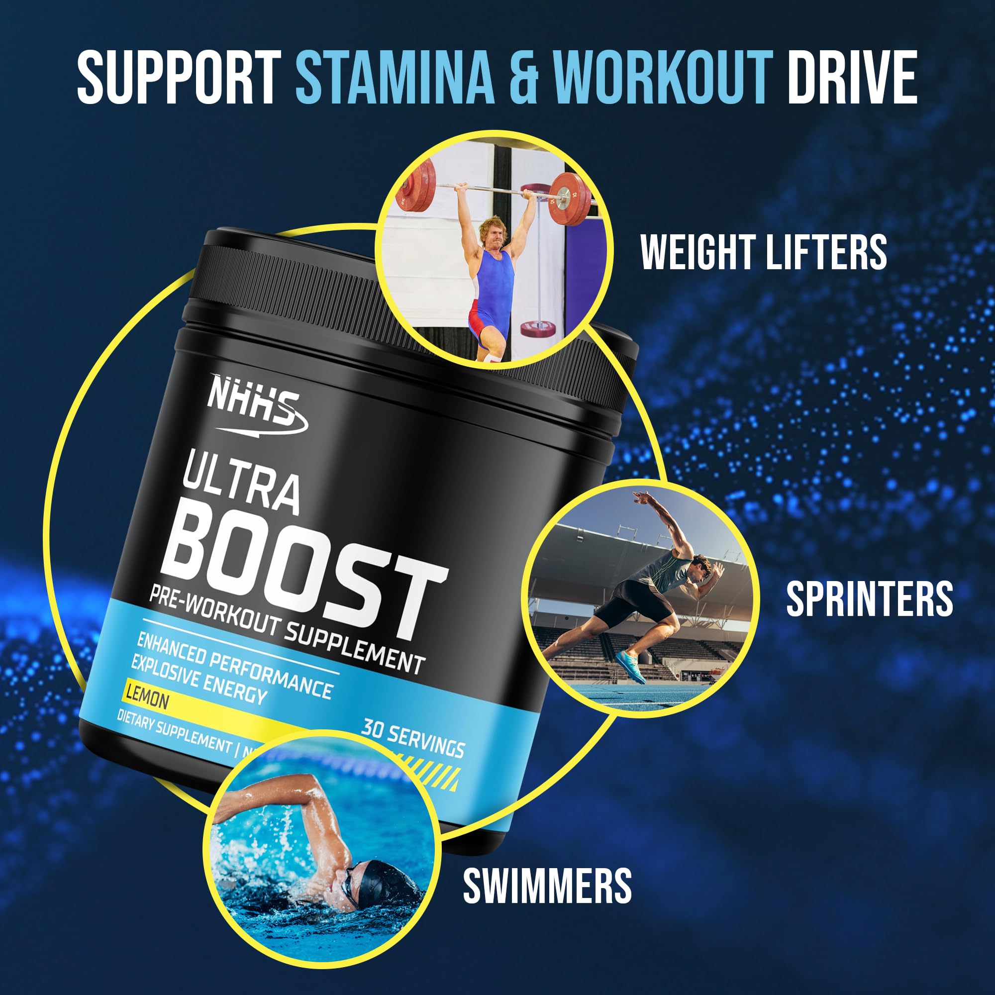 NHHS Ultra Boost pouring into water creates a smooth, clump-free mix.