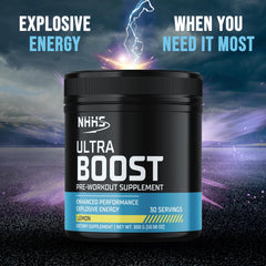 NHHS Ultra Boost scoop shows precise serving for consistent performance before training.