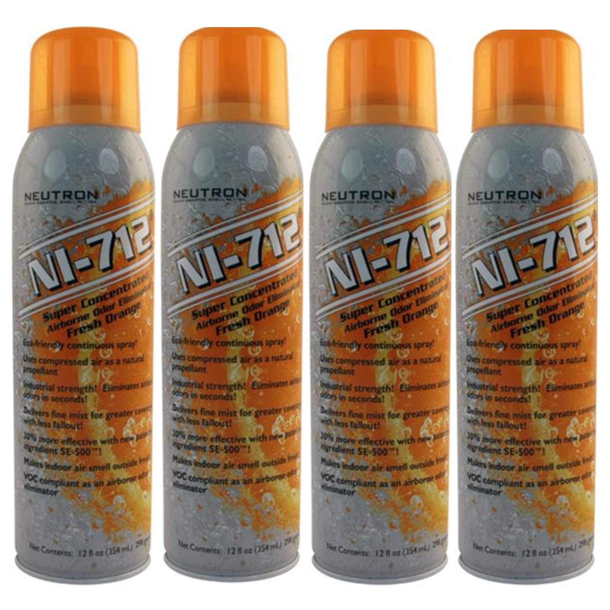 Ni-712 orange dry mist 14oz 4-pack front view for quick room refresh.