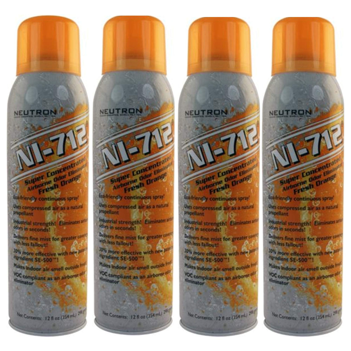 Ni-712 orange dry mist 14oz 4-pack front view for quick room refresh.