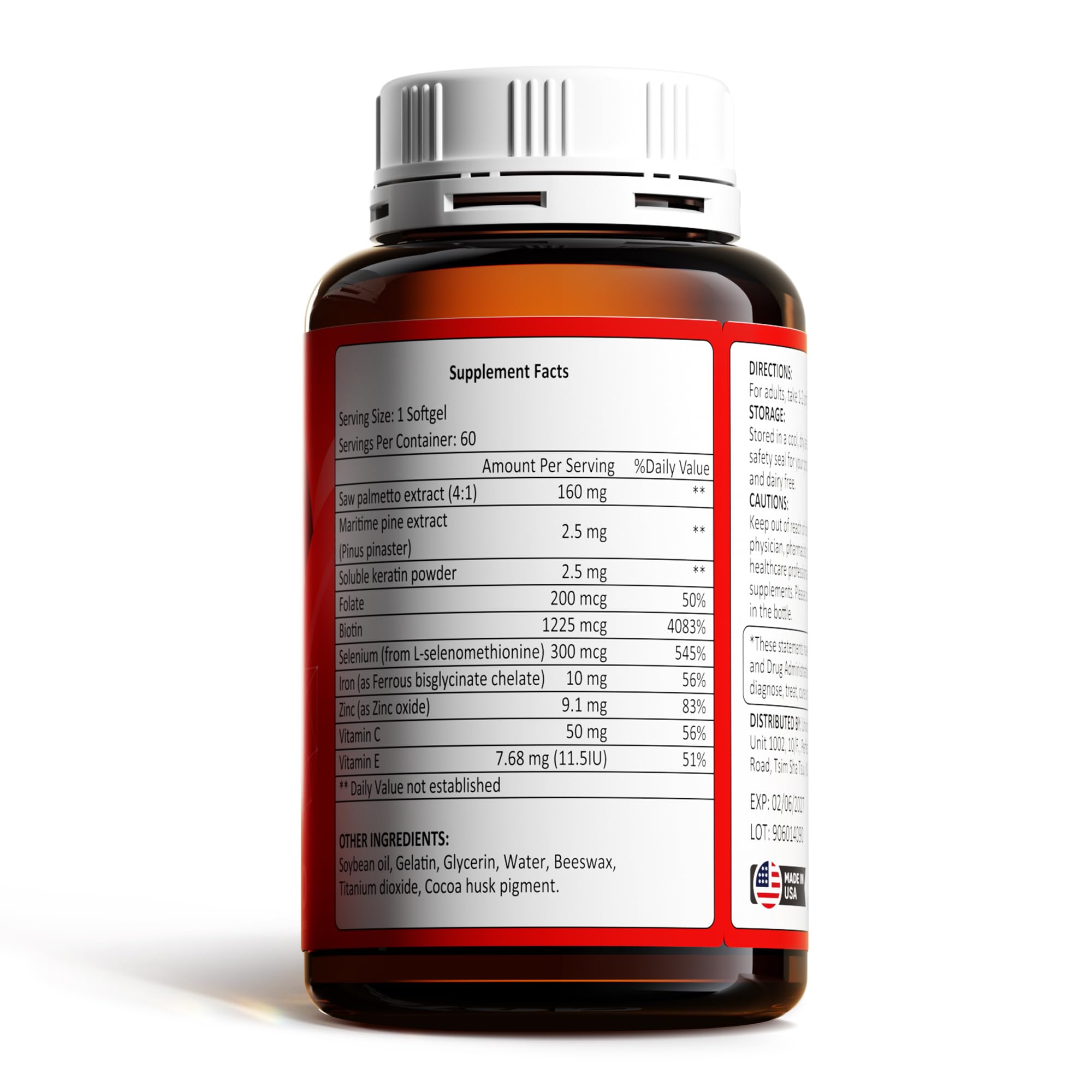 NiceTop Hair Growth one-month supply package communicates value