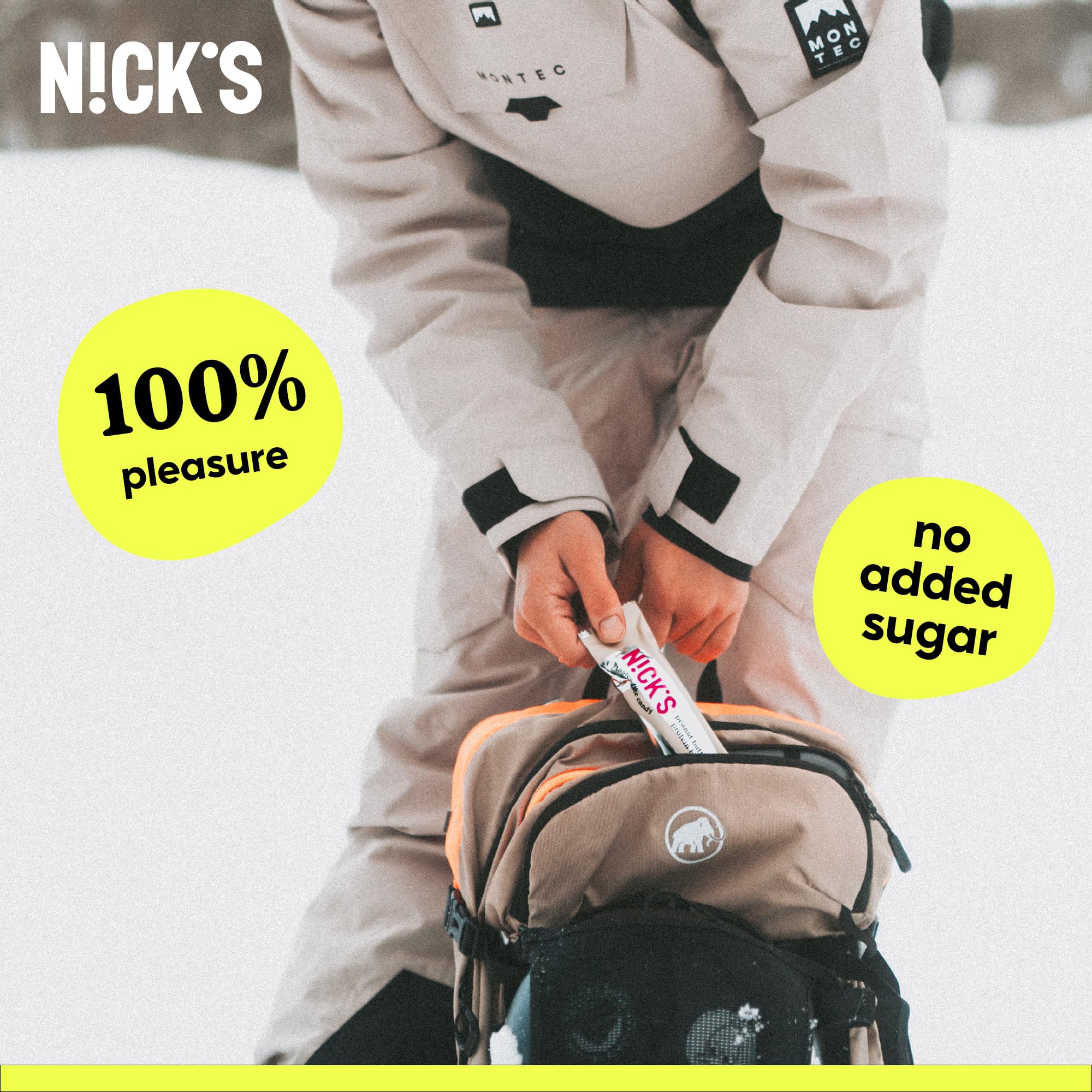 N!CK'S Nick's Protein Bars keto-friendly option for low-carb snacking.