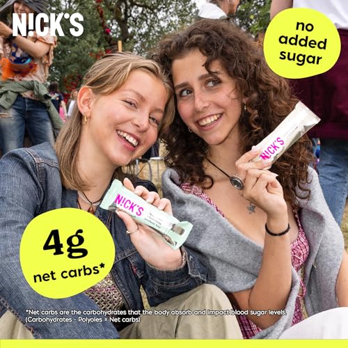 Nutrition panel on N!CK'S Nick’s Mint Chocolate Bar shows 15g protein.