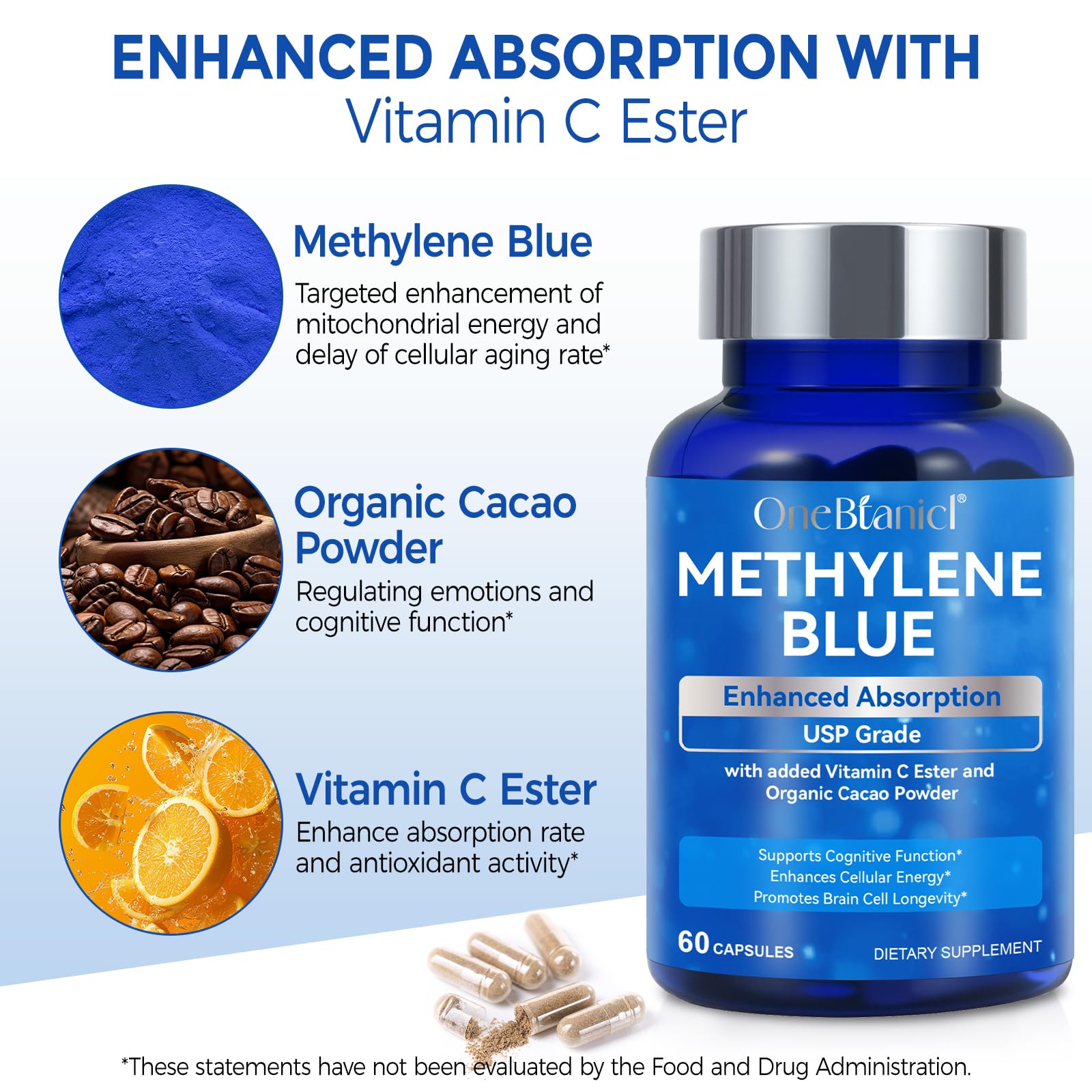 NIFEISHI cocoa powder and vitamin C ester visual highlighting antioxidant blend.