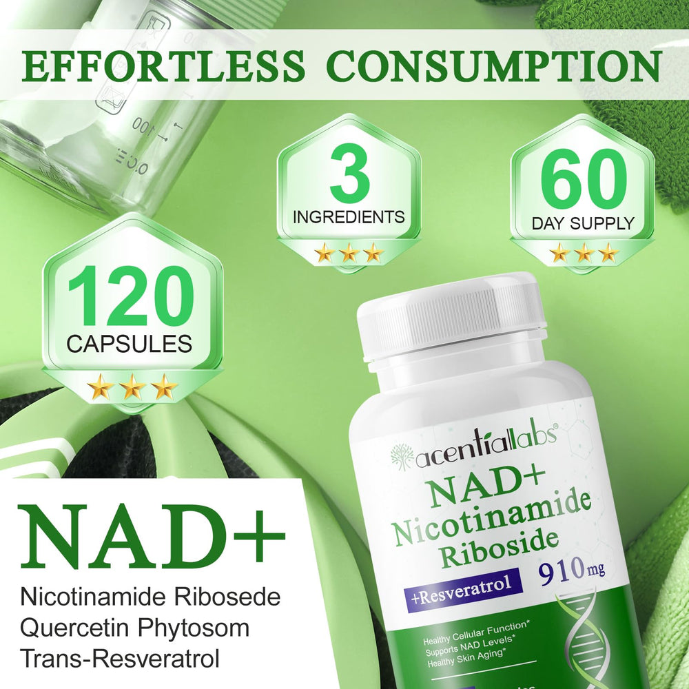 NIFEISHI NAD bottle on kitchen counter, easy wellness reminder