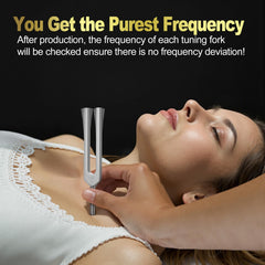 NIFUYOP 256Hz tuning fork with hex wrench for precise setup and energy work.
