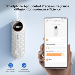 Nimin diffuser showing real-time temperature monitoring for room comfort