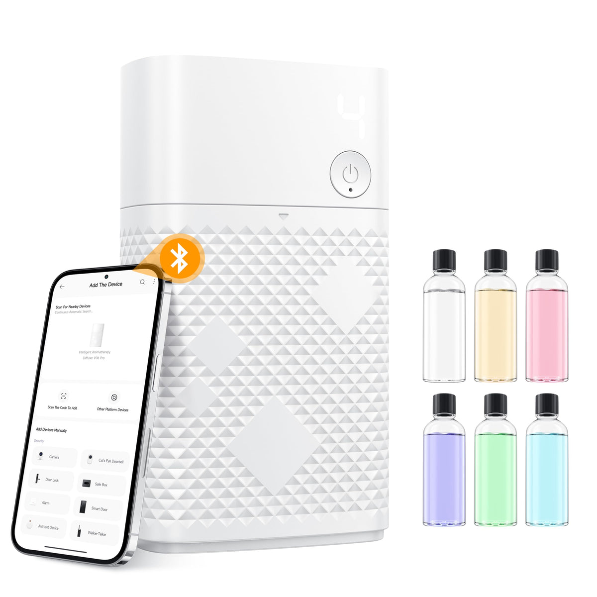 Nimin diffuser mounted on wall for space-saving aromatherapy