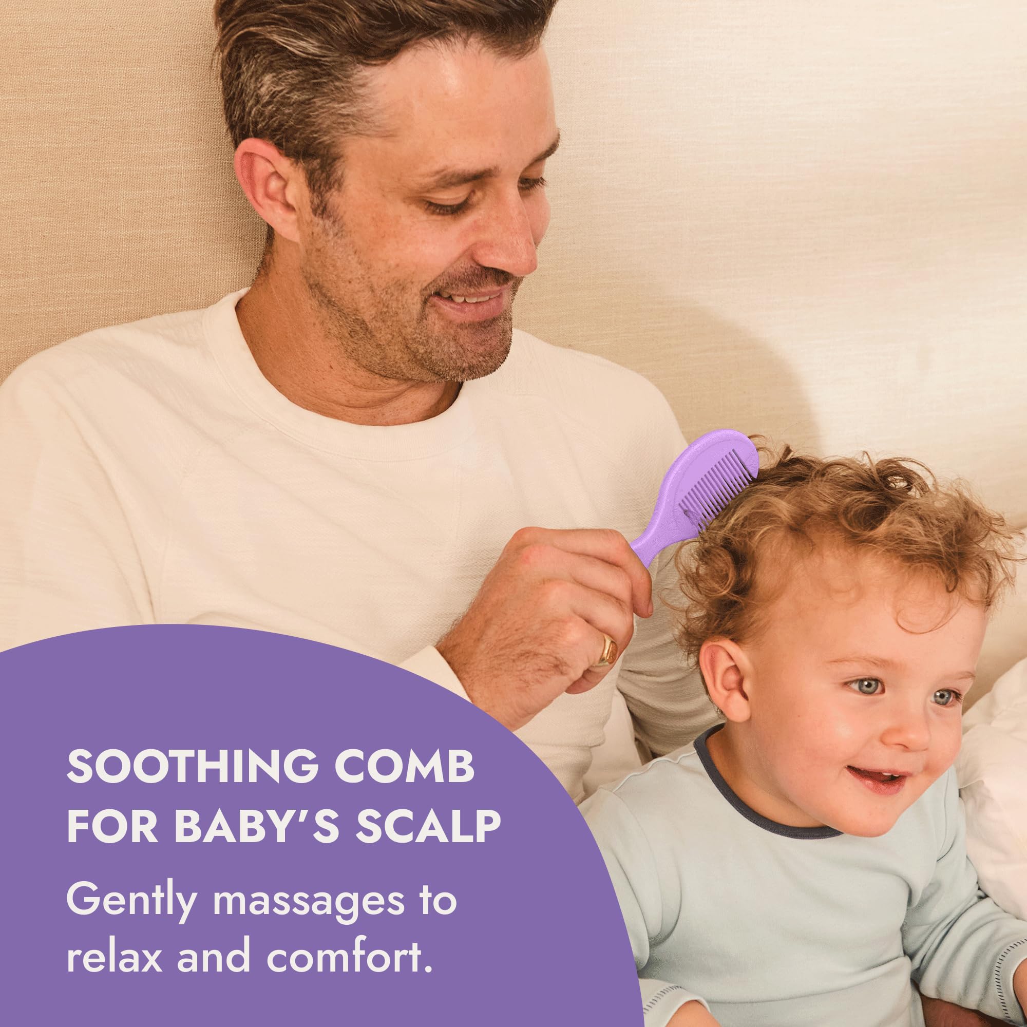 Ninabella gentle newborn comb detangles without pulling, ideal for cradle cap care.