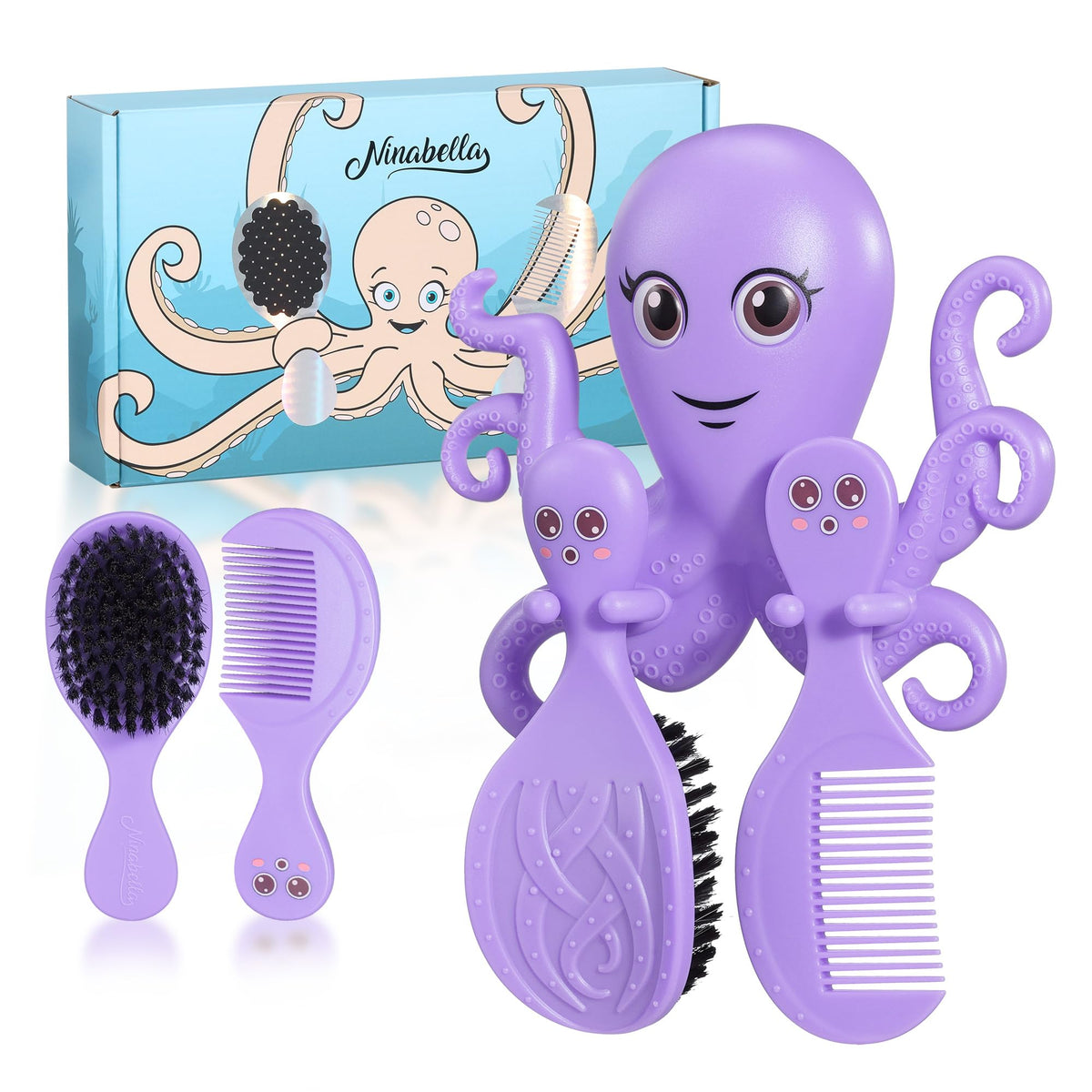 Ninabella octopus wall holder keeps baby grooming tools within easy reach.