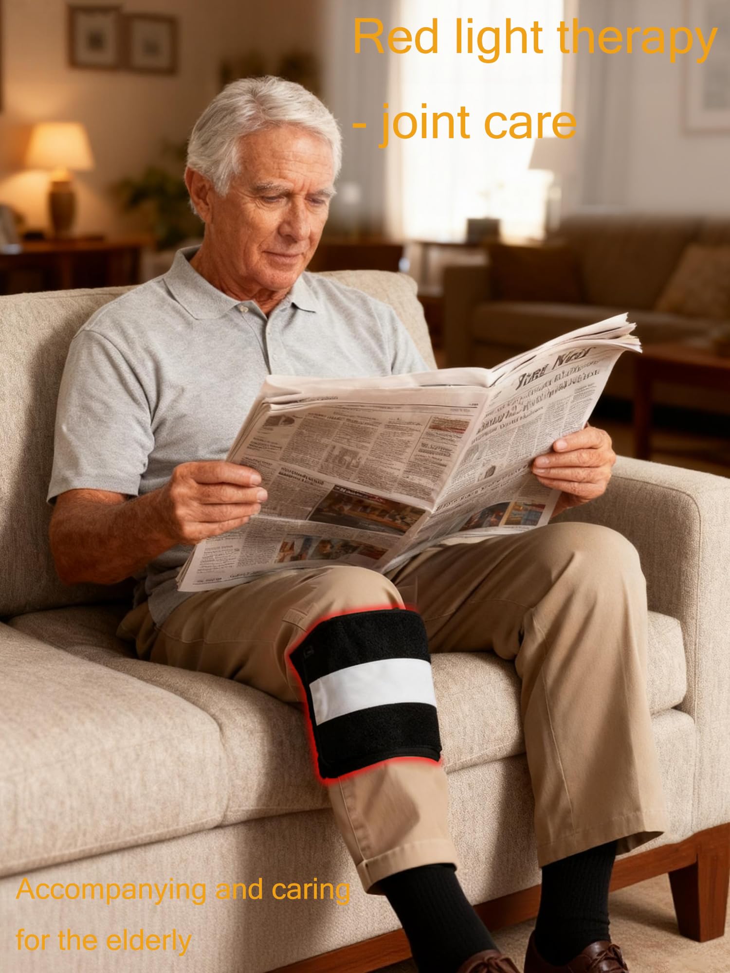 NingNei adjustable strap securing the mat for hands-free therapy.