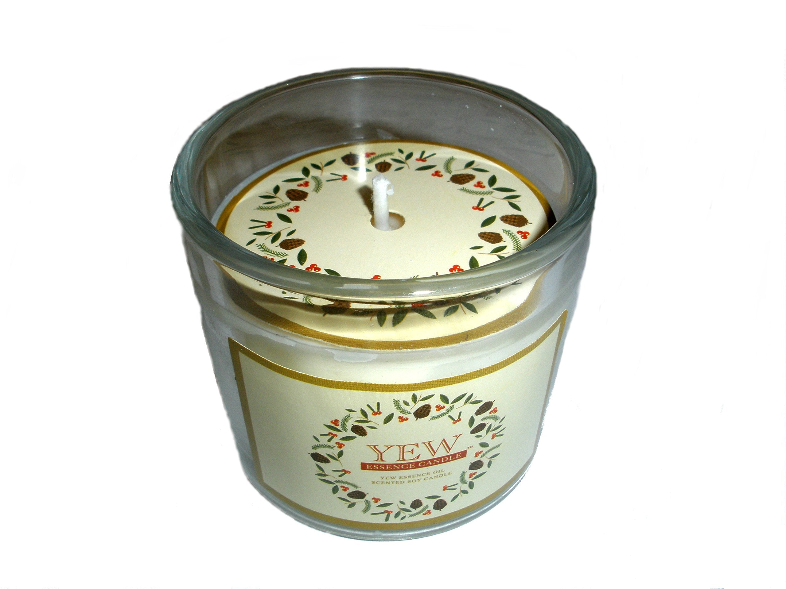 NINSAR Yew Essence Candle wick detail, lead-free for safe burning.