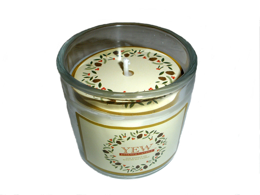 NINSAR Yew Essence Candle wick detail, lead-free for safe burning.