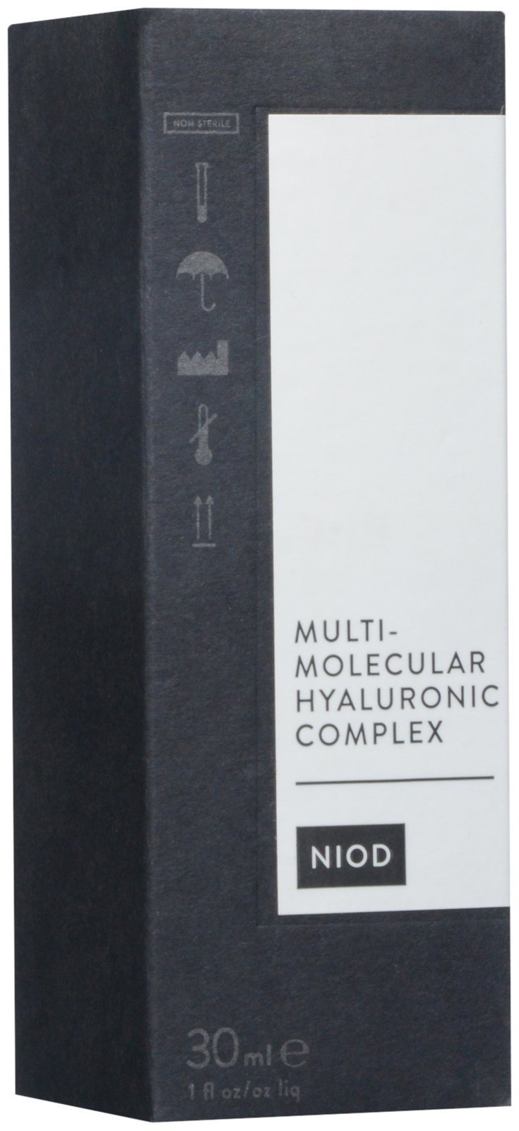 NIOD Hyaluronic Complex dropper releasing serum for rapid absorption and lasting moisture.