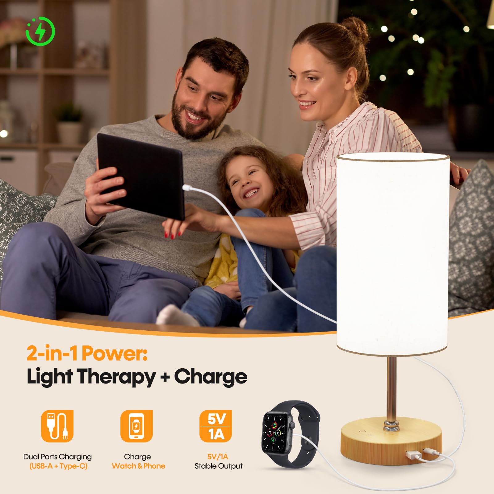 NIORSUN 360-degree illumination provides even light with glare-free comfort.
