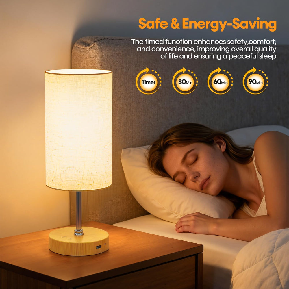 NIORSUN lamp includes USB-C and USB-A ports to charge devices while you use light.