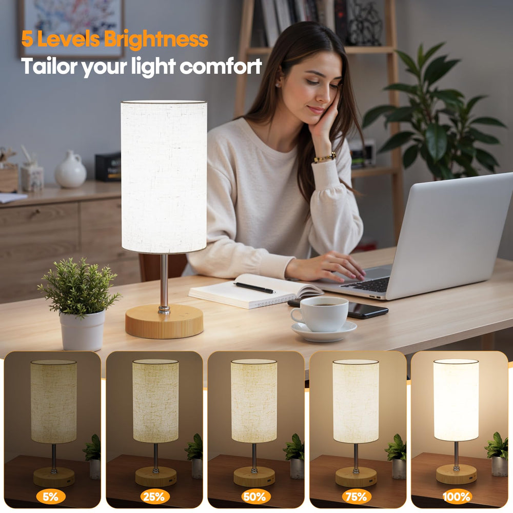 NIORSUN lamp with stepless dimming lets you customize brightness smoothly.