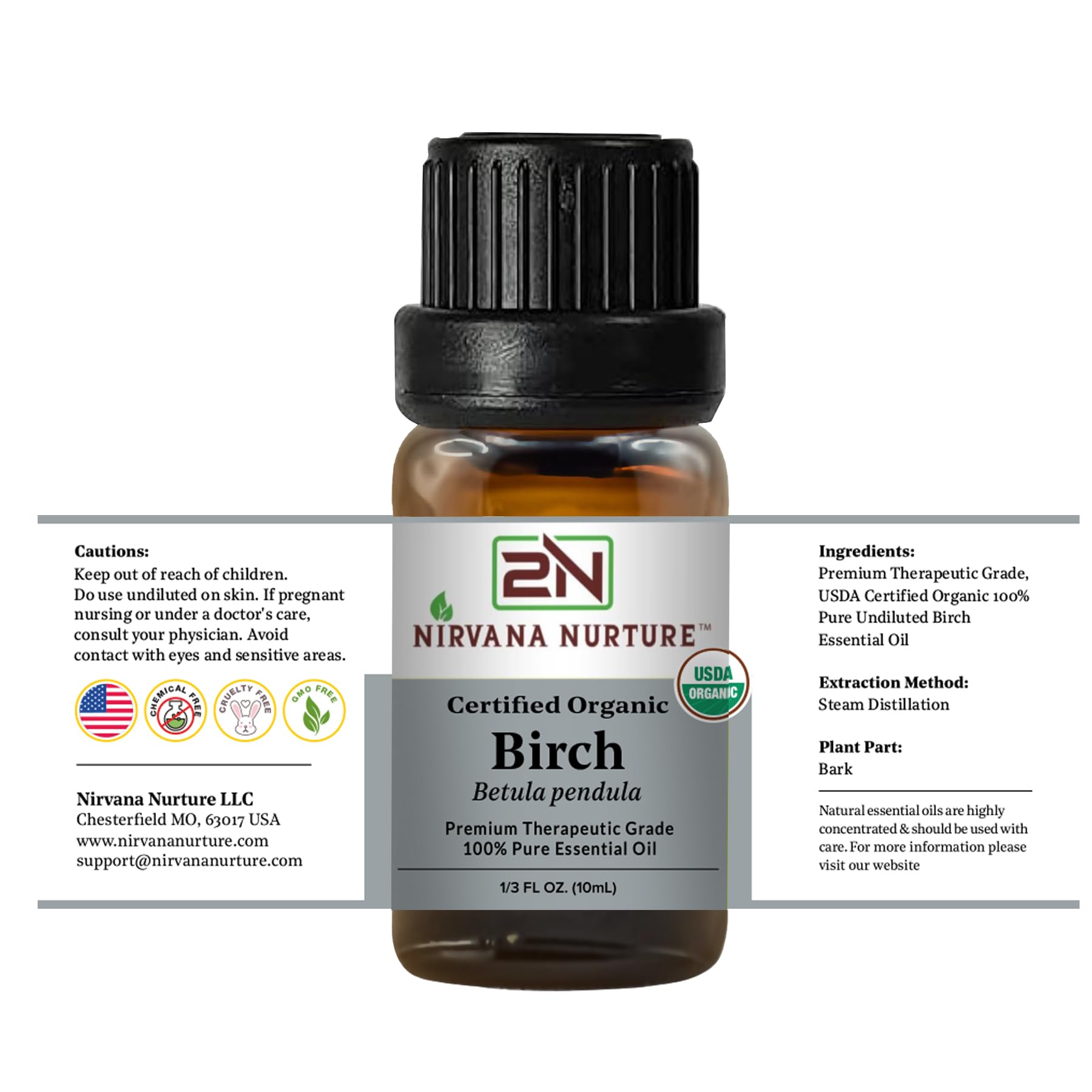 Nirvana Nurture Birch USDA Organic certification signals transparency and quality