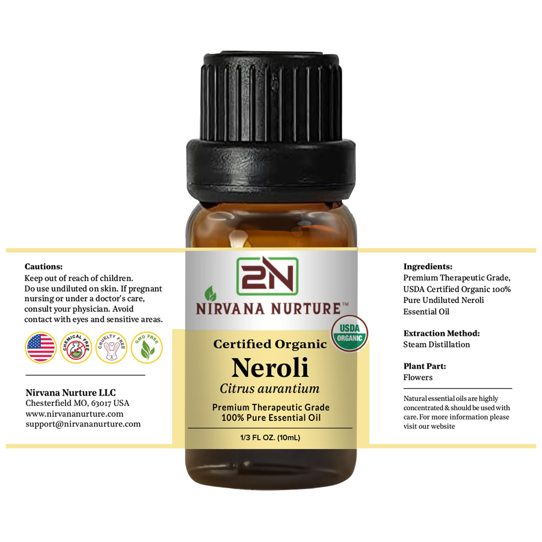 Nirvana Nurture Neroli oil aroma filling a room during diffuser session.