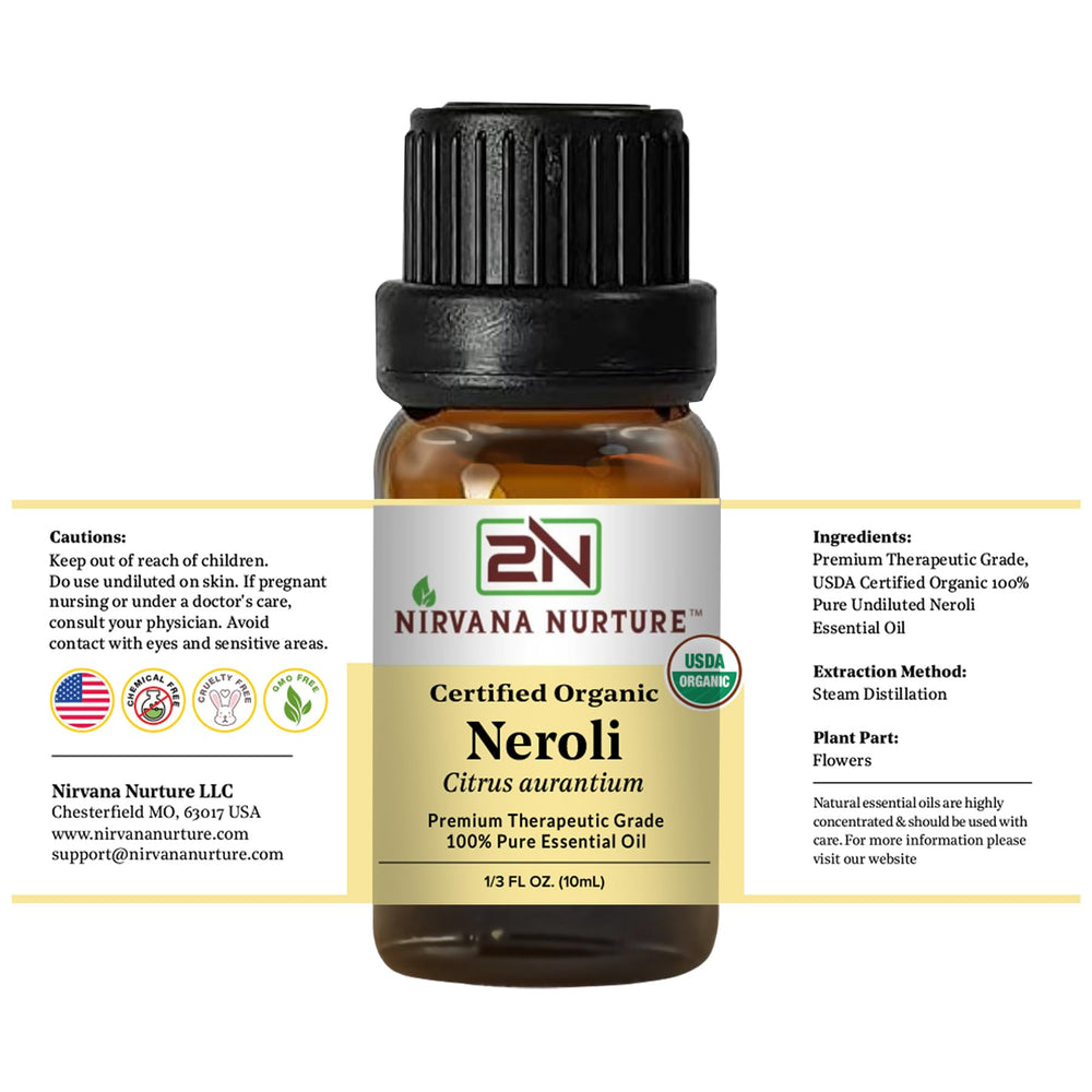Nirvana Nurture Neroli oil aroma filling a room during diffuser session.