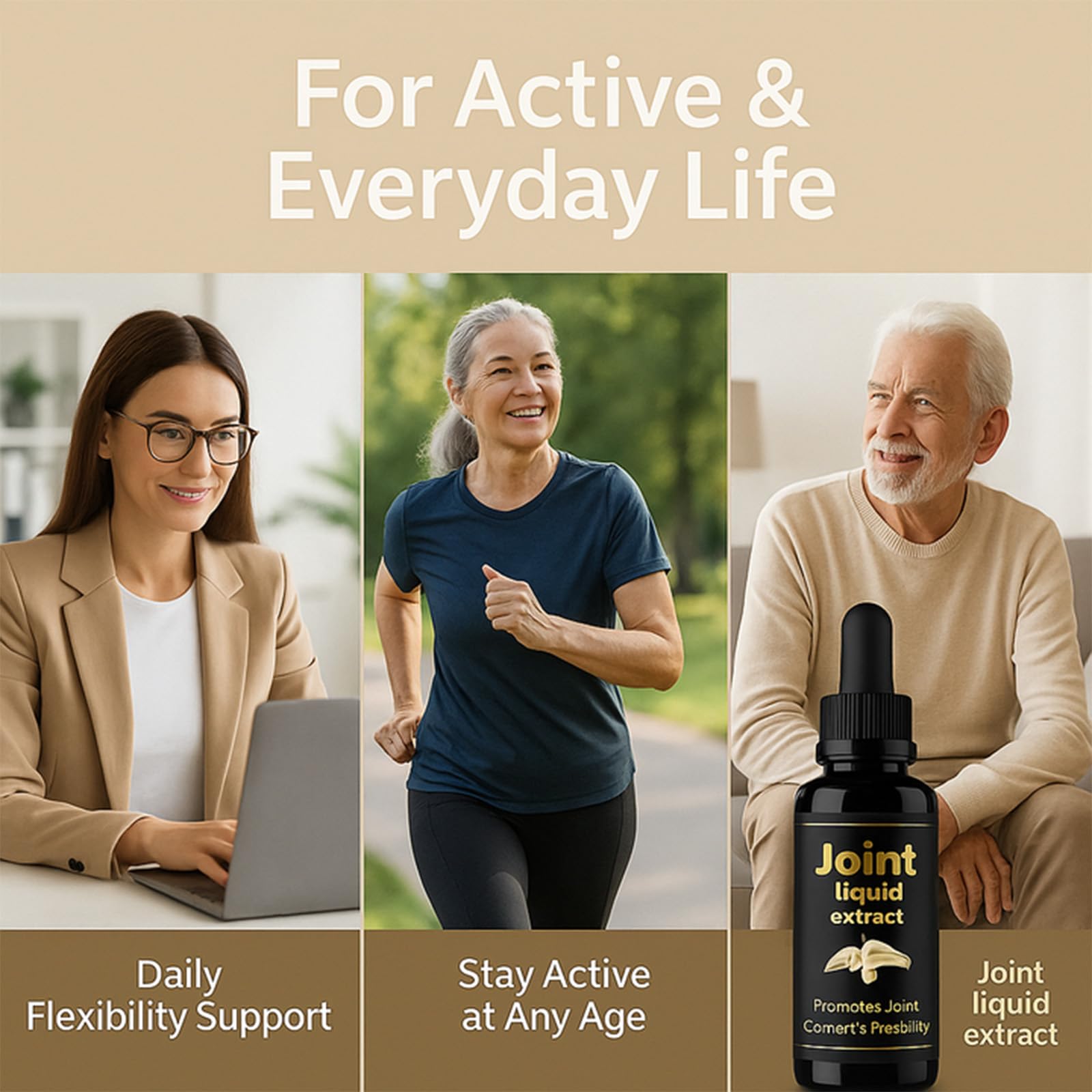 Nitidissima Joint Extract Liquid turmeric illustration highlights warm aroma and daily comfort use.
