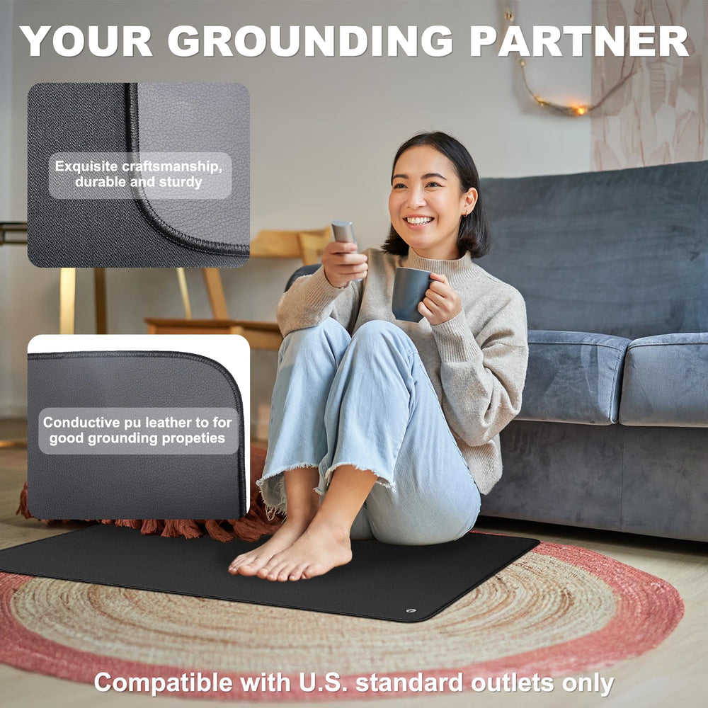 NIULAFR grounding mat on sofa enables easy relaxation during downtime