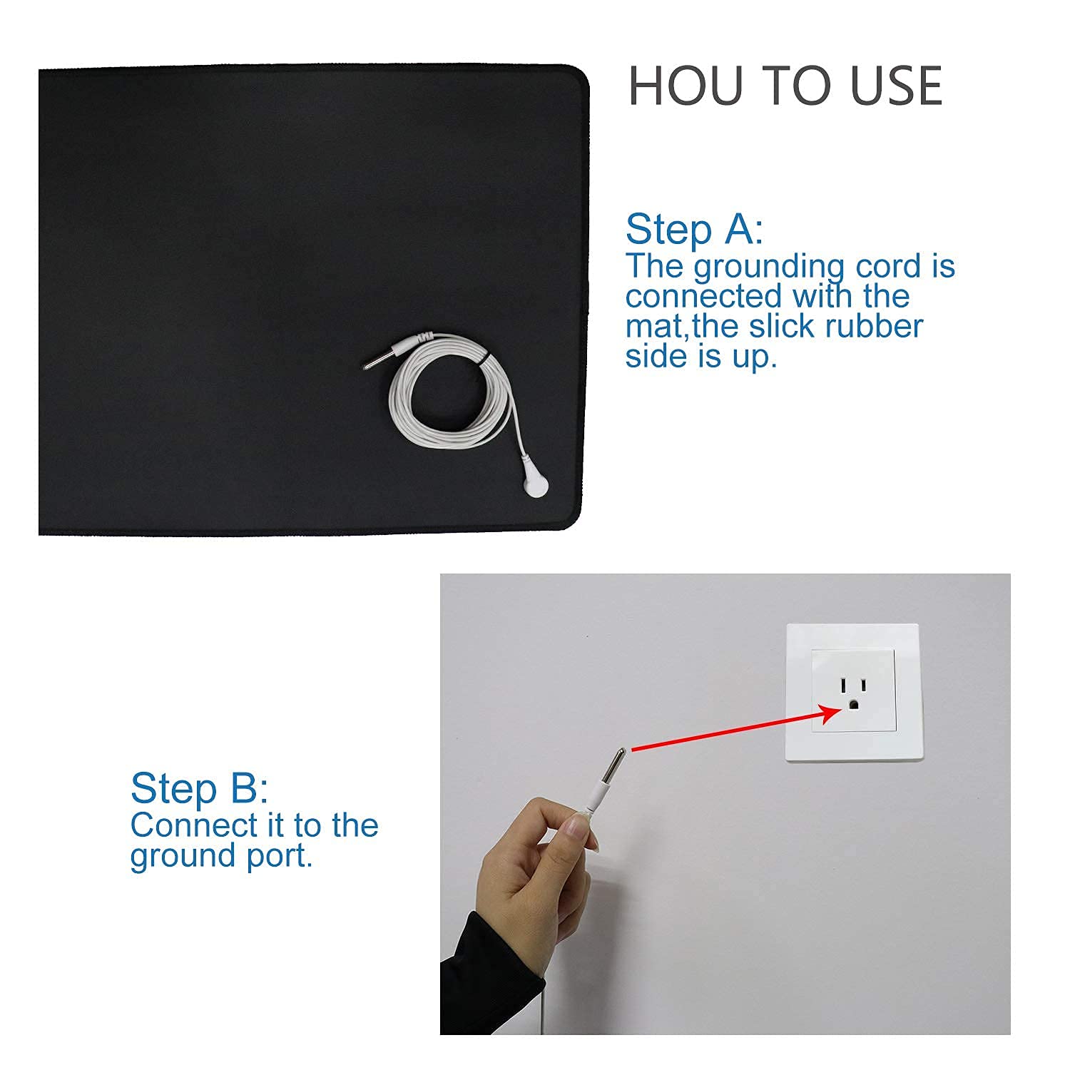 NIULAFR grounding mat is waterproof and durable for daily use