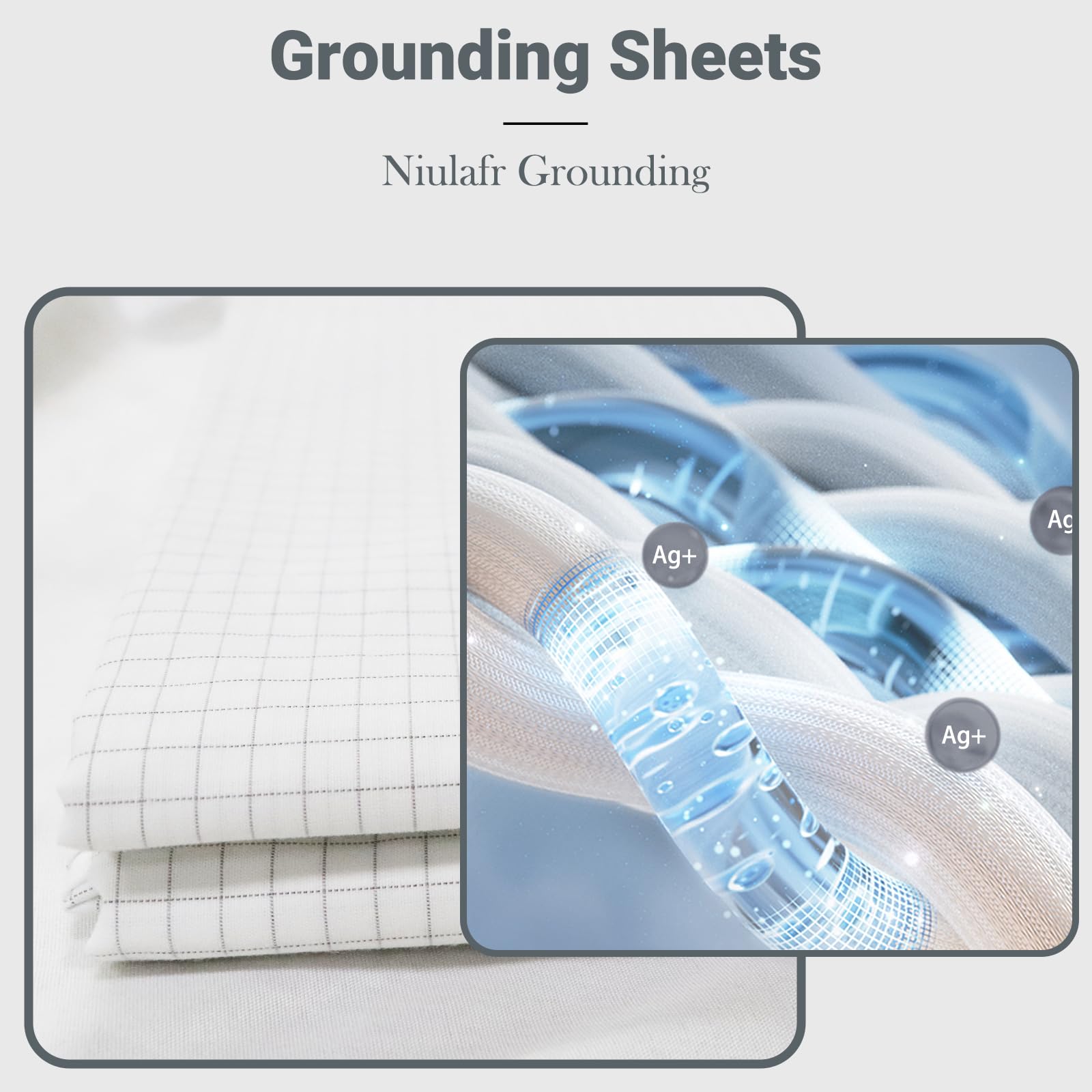 NIULAFR grounding sheets placed on bed ready for use