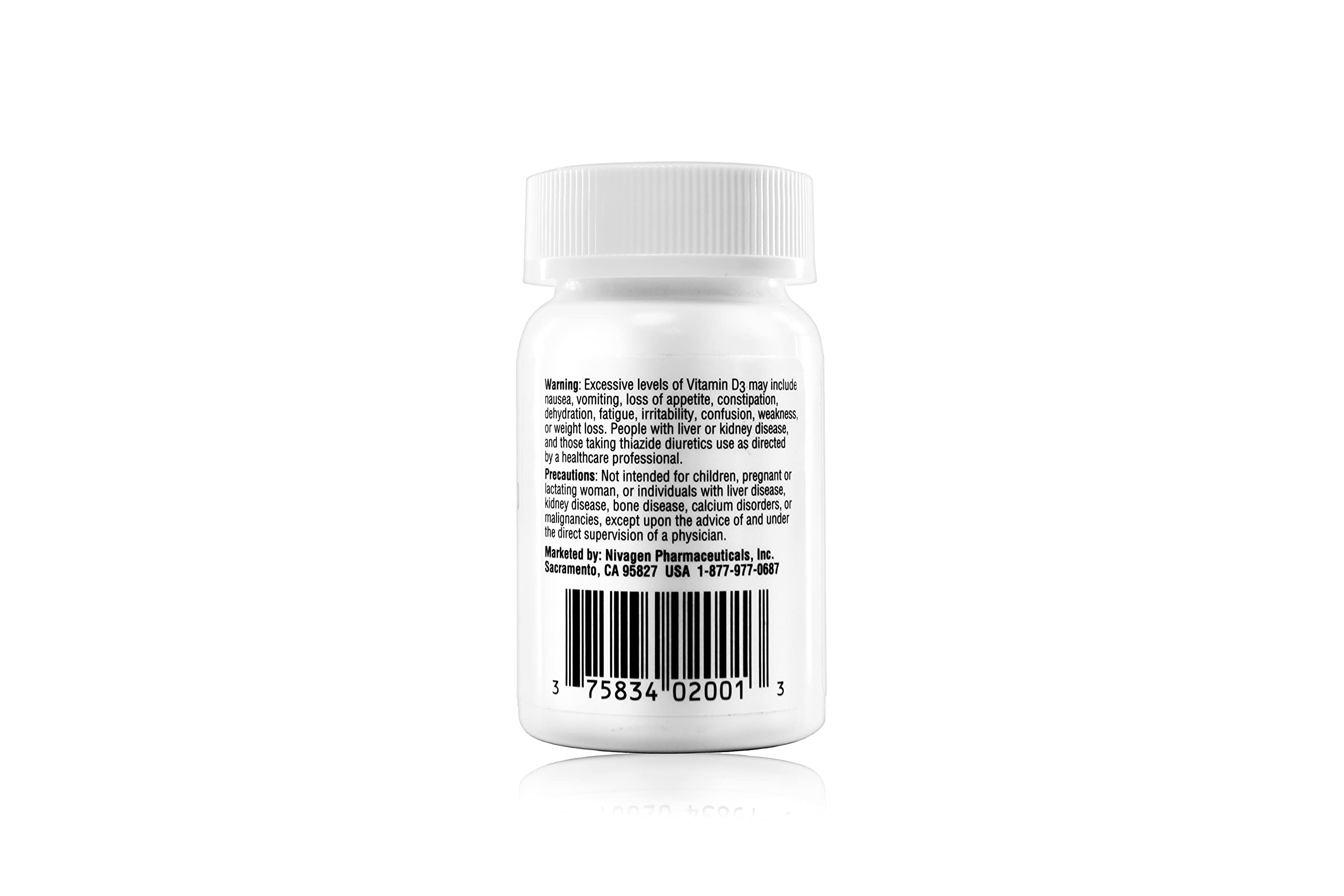 Nivagen Vitamin D3 box shows Halal and Kosher certification.