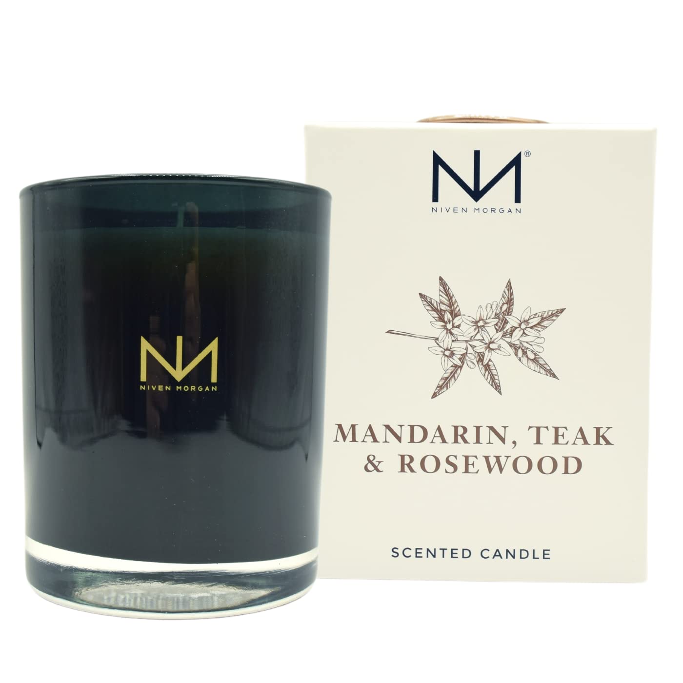 Niven Morgan Mandarin-Teak-Rosewood candle box for gifting and display