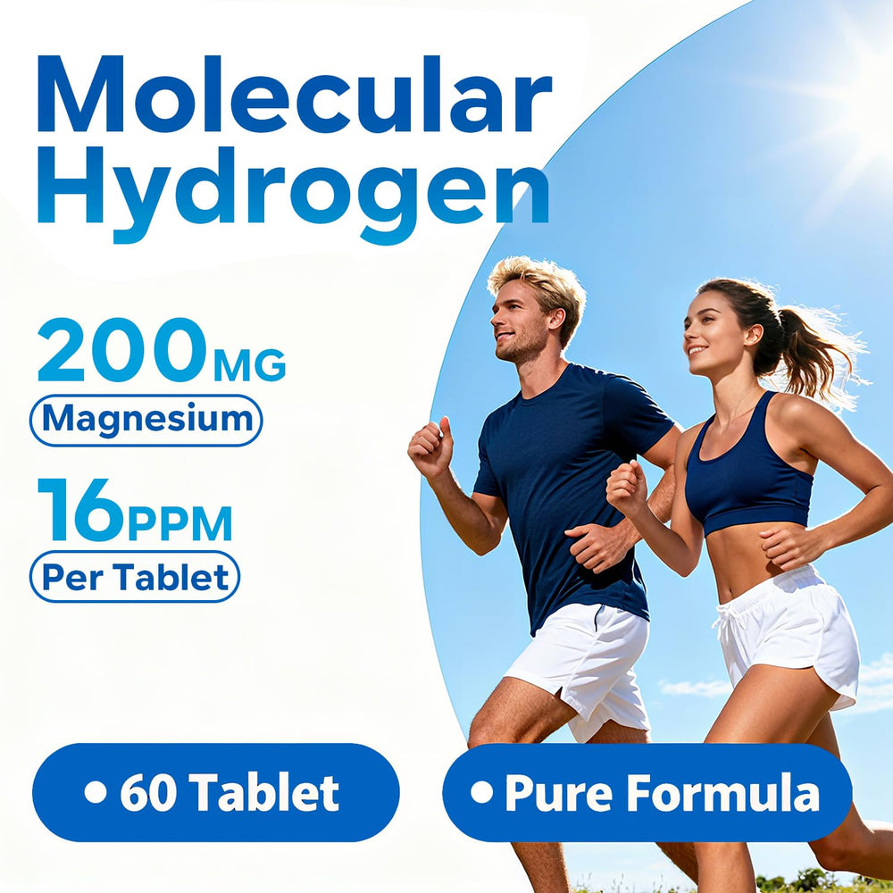 NKTOLEE Hydrogen Tablets dissolving in water for immediate consumption.