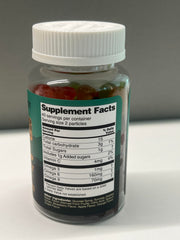 NLMUBR LUCKSIT Natural Omega Gummies close-up highlighting organic vegan formula