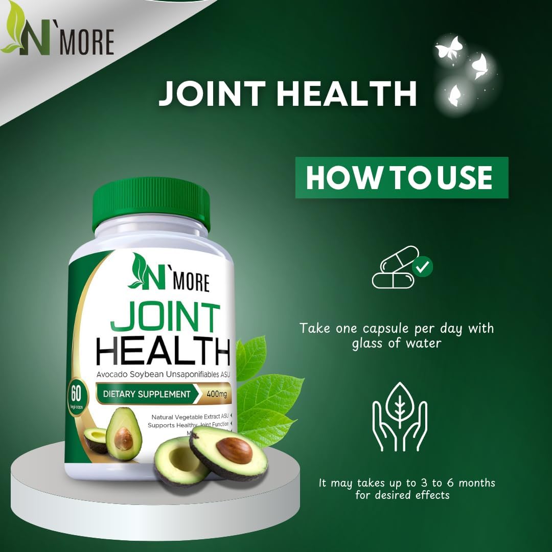 N'More bottle on table evokes routine joint support during activities