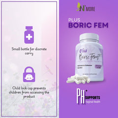 N'More FOS probiotic enhancer powder supports healthy vaginal flora.