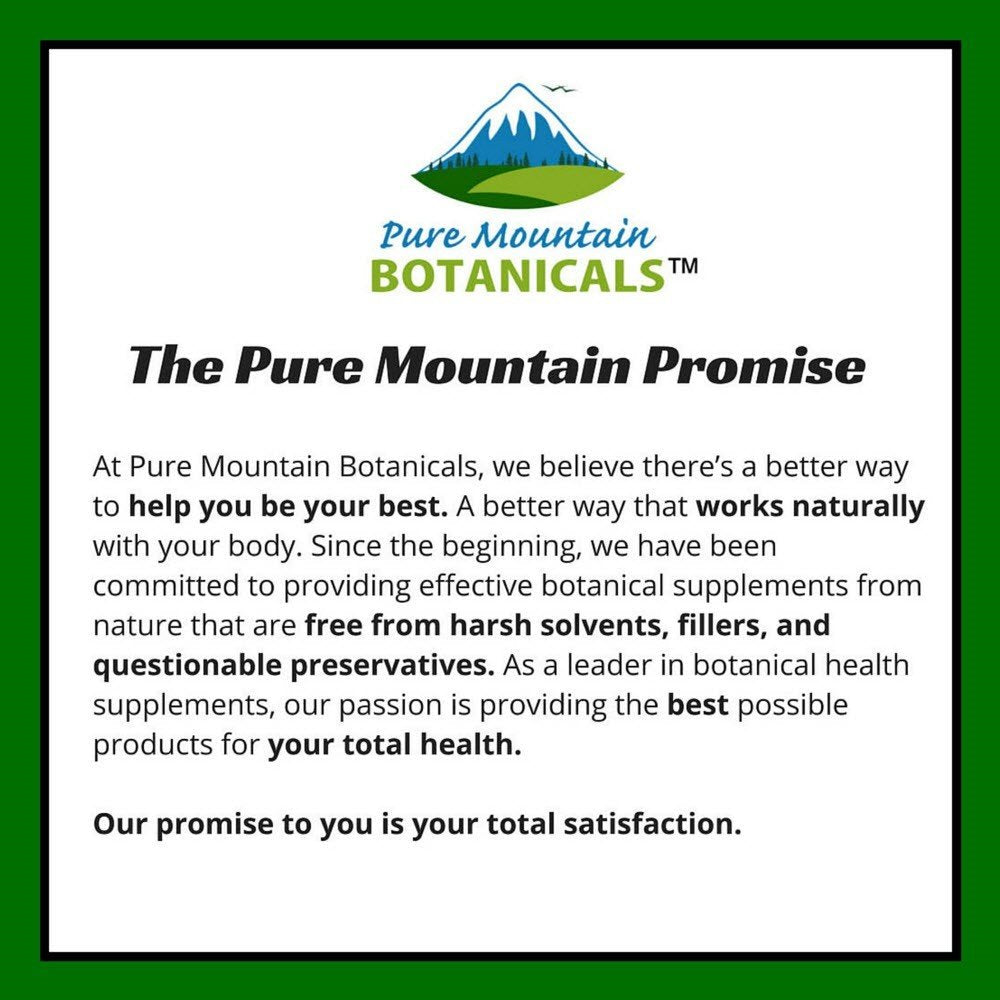 Lifestyle shot of a person taking a Pure Mountain Botanicals capsule with water.