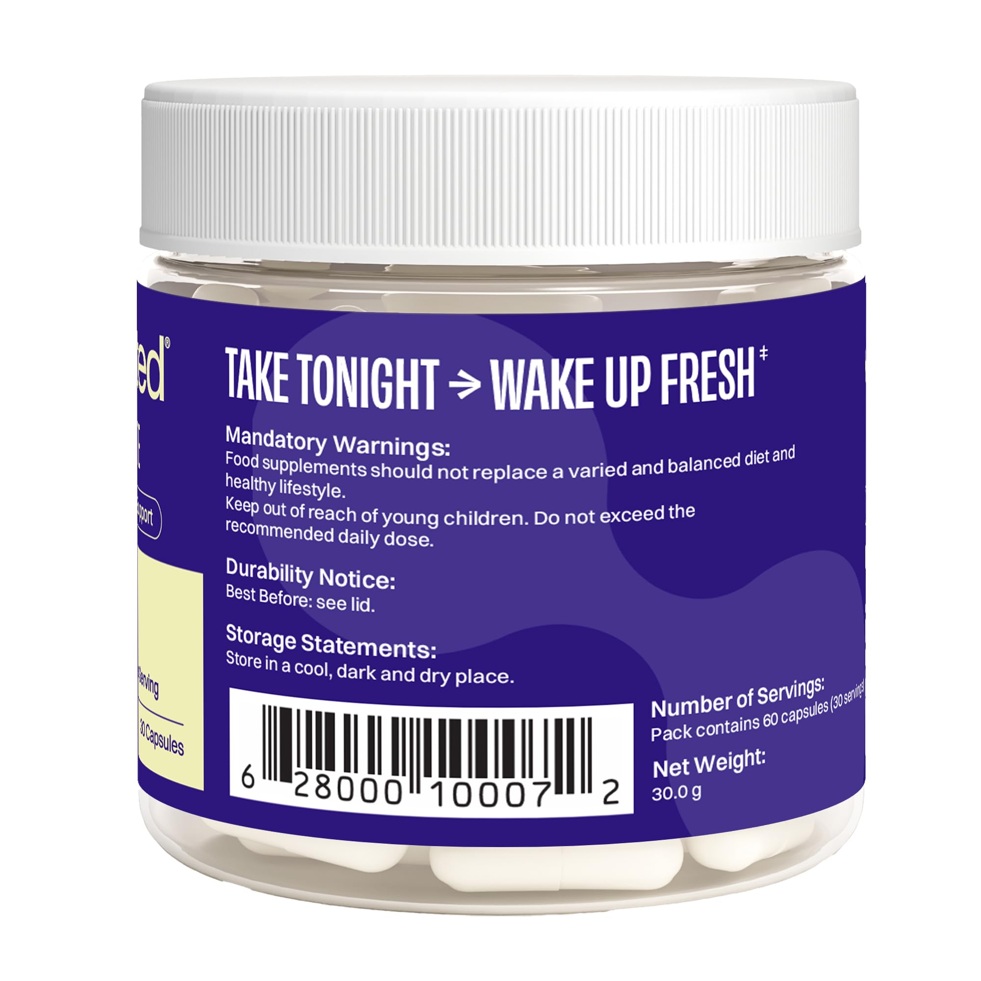 No Days Wasted DHM Detox ingredients label featuring Milk Thistle and Prickly Pear.